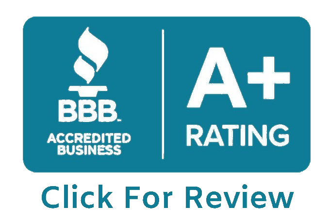 BBB accredited business with an A plus rating.