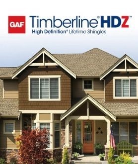GAF timberline HDZ roof shingles with lifetime warranty