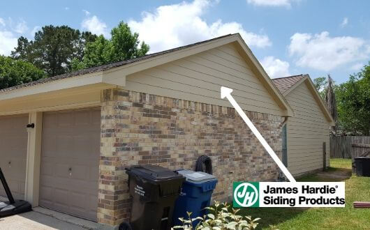 james hardie siding installation in The Woodlands, Texas