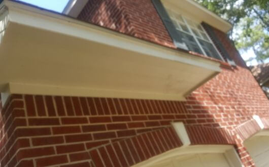 old wooded soffits