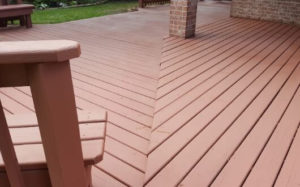 painting and staining exterior deck