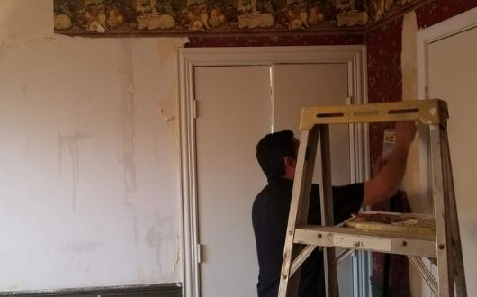 removing wallpaper off of wall