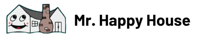 Mr. Happy House logo wide