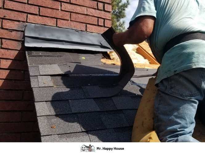 repairing hole in roof
