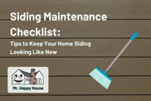 siding maintenance checklist cover photo
