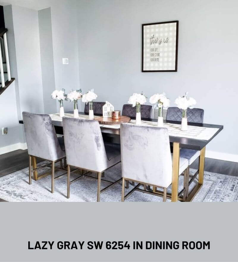 Lazy Gray form Sherwin Williams paint color