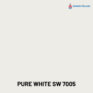 PURE WHITE SW 7005 from Sherwin Williams