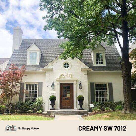 Creamy SW 7012 on Exterior