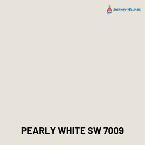 Pearly White SW 7009 from Sherwin Williams paint color