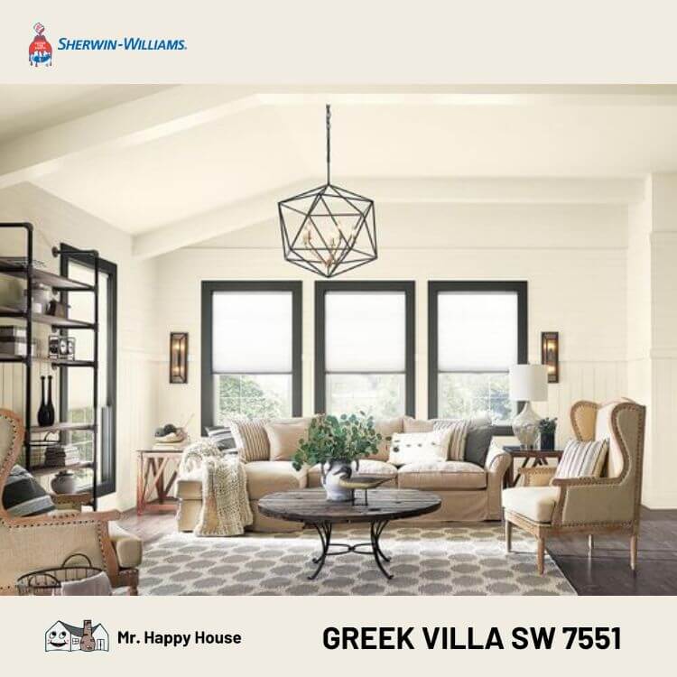 Greek Villa SW 7551 from Sherwin Williams paint color on interior house