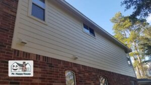 new paint on exterior siding in The Woodlands, TX